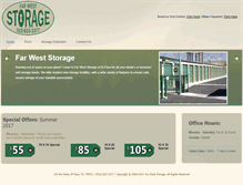 Tablet Screenshot of farweststorage.com